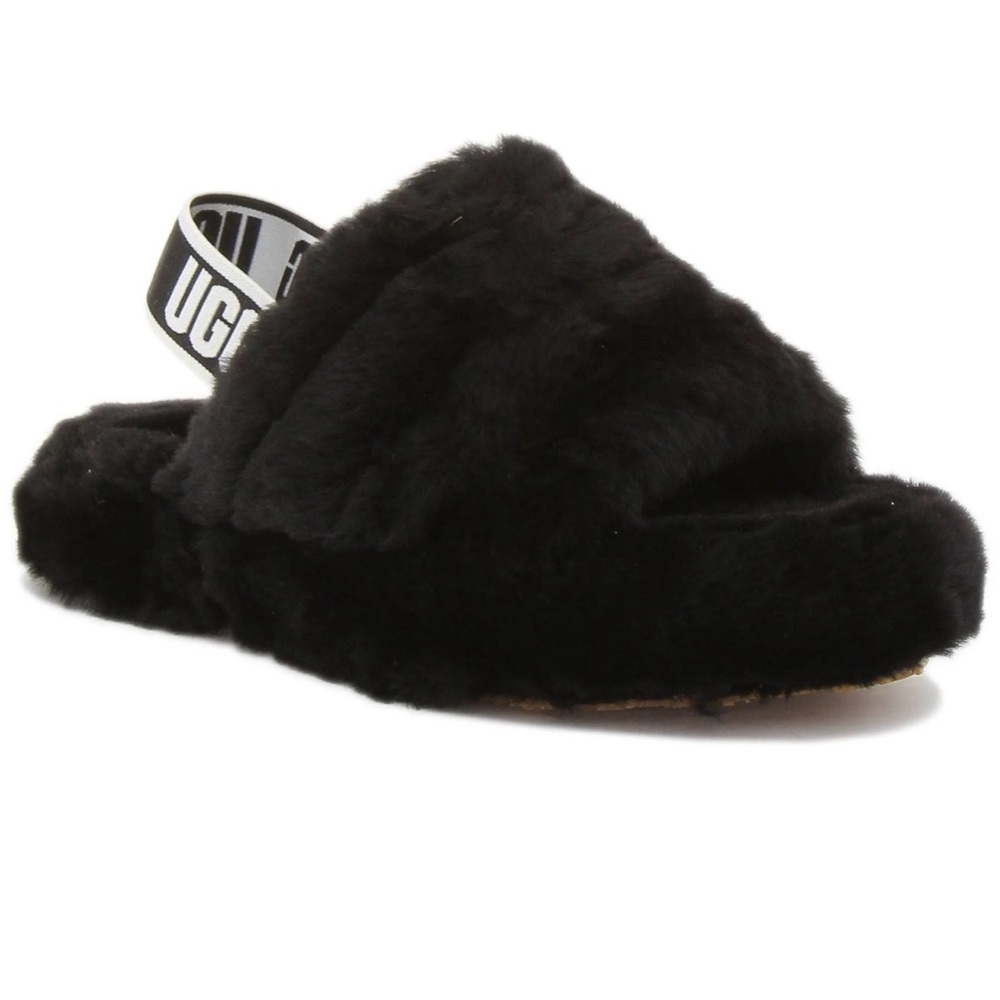 UGG Fluff Yeah Slide Slippers - Black